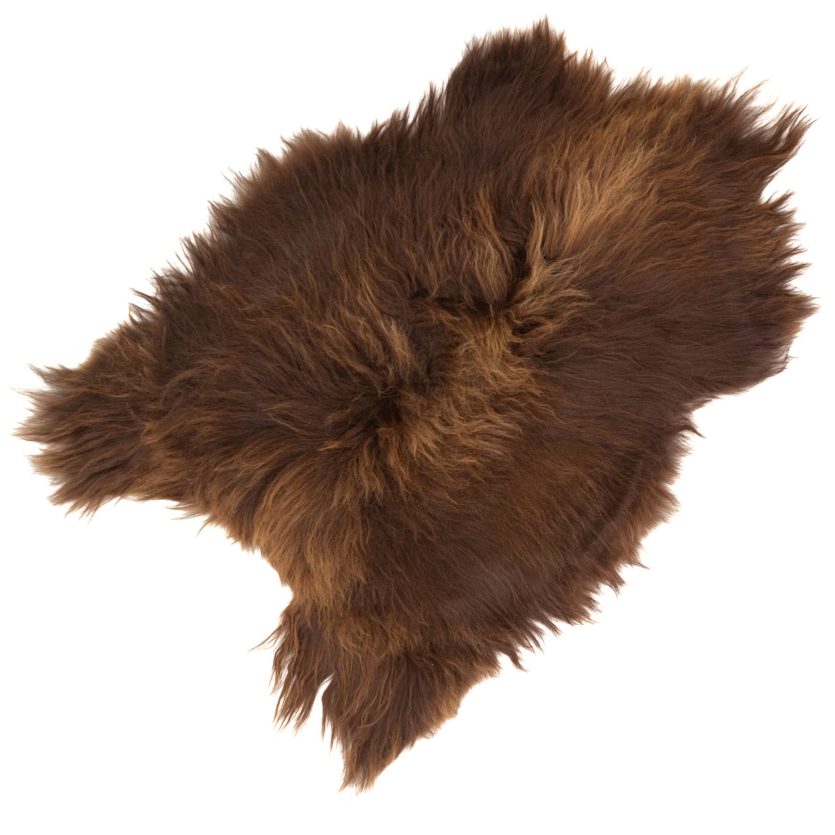 Wide Brown w Some Blonde Icelandic Sheepskin Rug