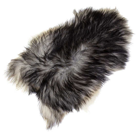 Wide Natural Dark Gray Icelandic Sheepskin